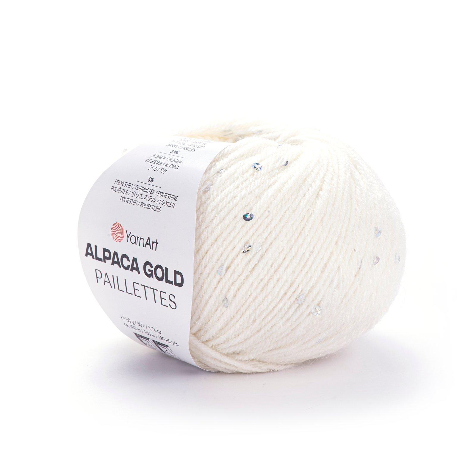 YARNART ALPACA GOLD PAILLETTES 9301